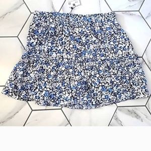 Zara Floral Blue Skort